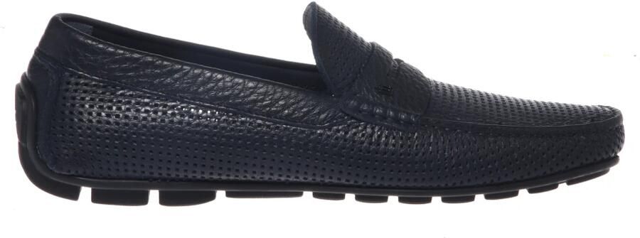 Baldinini Perforated Tumbled Leather Loafer