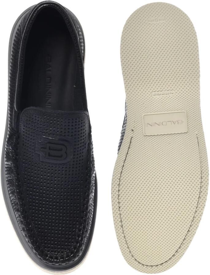Baldinini Perforated Tumbled Leather Loafer - Foto 2