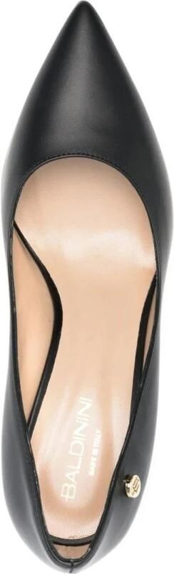 Baldinini Black leather court shoes Zwart Dames
