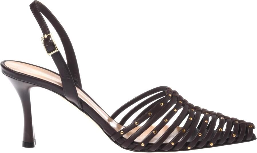 Baldinini Studded Leather Court Heel
