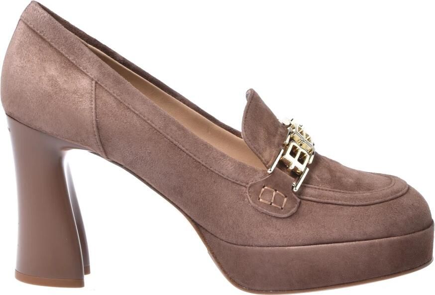 Baldinini Suède Geklede Loafers met Hak - Foto 2