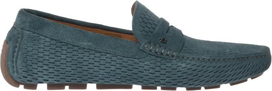 Baldinini Suède Geperforeerde Leren Mocassin