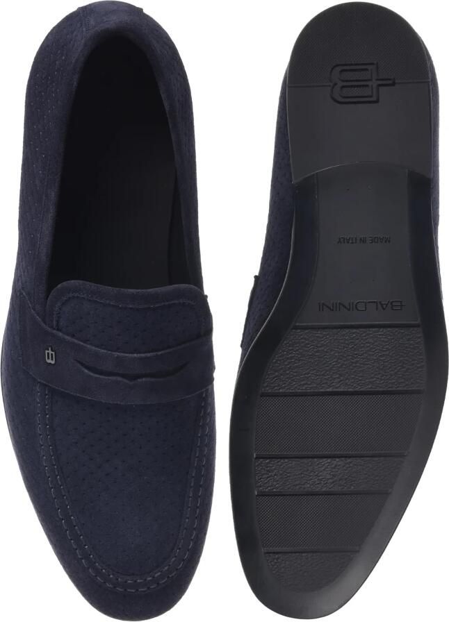 Baldinini Suede Geweven Print Leren Loafer - Foto 2