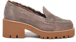 Baldinini Suede Heeled Loafer