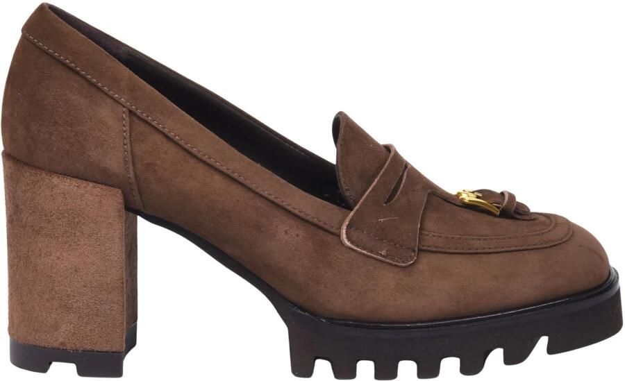 Baldinini Suede Heeled Loafer
