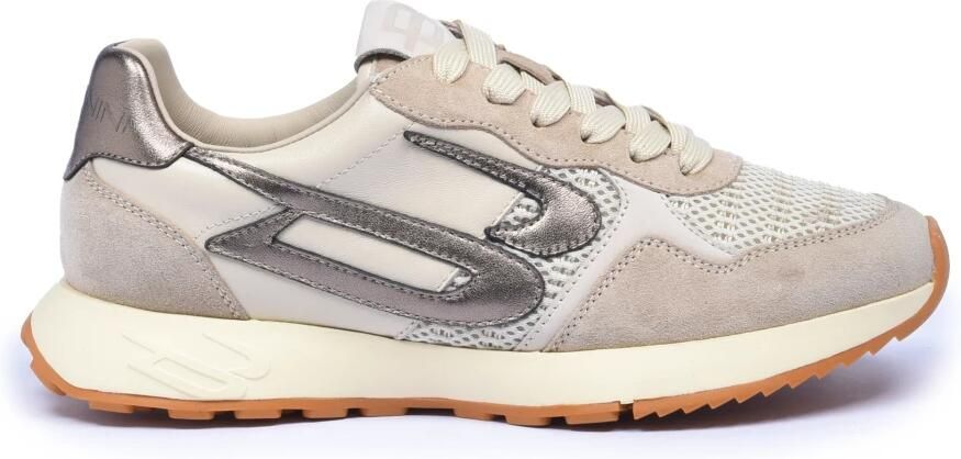 BALDININI Sneakers laag beige zilvergrijs