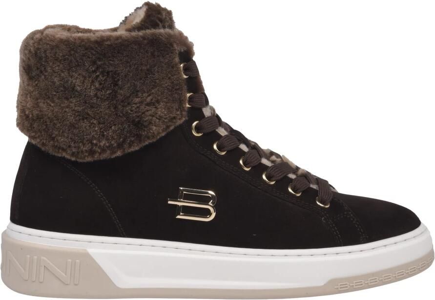 BALDININI Sneakers hoog bruin zwart