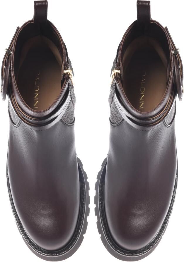 Baldinini Tumbled Leather Ankle Boot