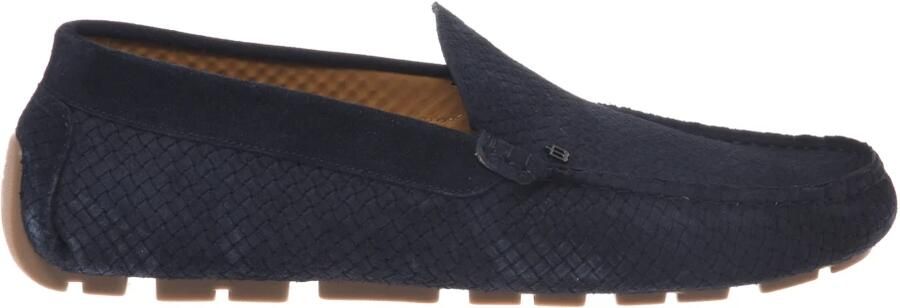 Baldinini Woven-effect Suede Loafer
