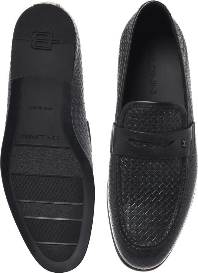 Baldinini Woven Print Leather Loafer - Foto 2