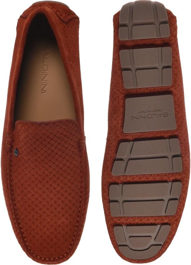 Baldinini Woven-Print Suede Mocassin - Foto 2