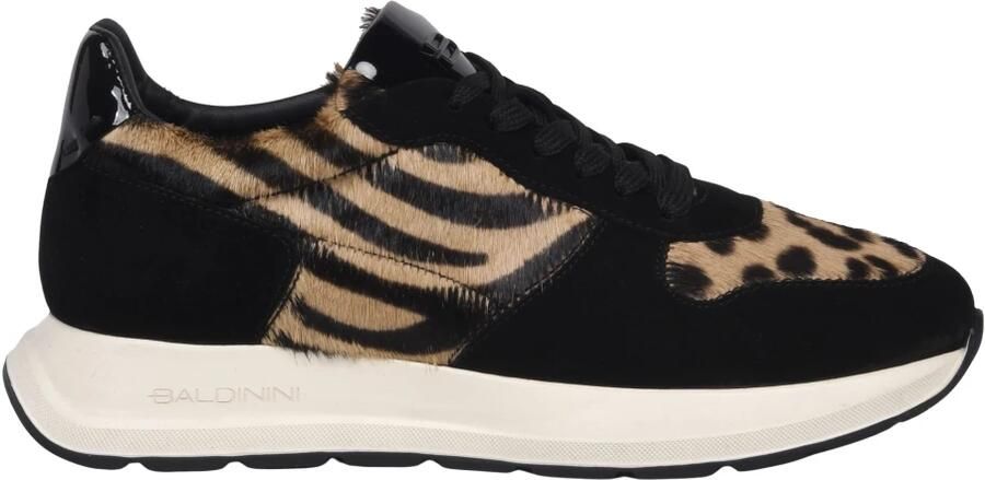 Baldinini Zebra-print Kalfsleren Sneaker