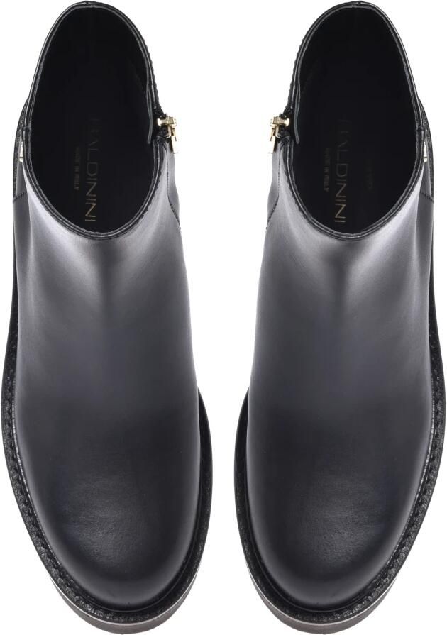 Baldinini Zwarte leren enkellaarsjes