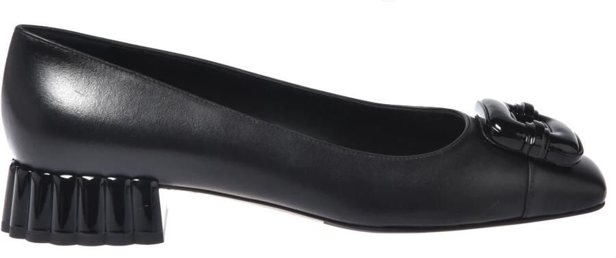 Baldinini Zwarte leren pumps - Foto 2