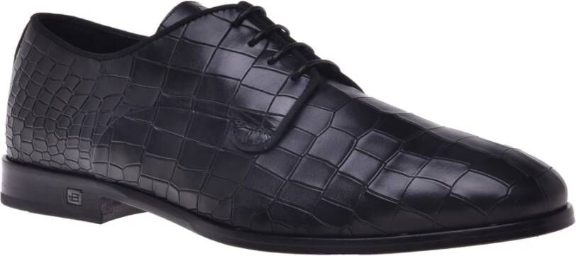 Baldinini Black calfLeather lace-ups Black Heren