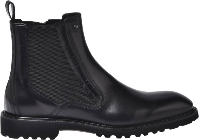 Baldinini Black leather ankle boots