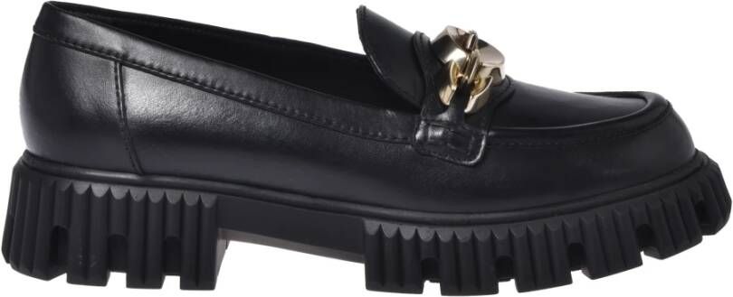 Baldinini Black leather loafers