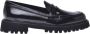 Baldinini Black Naplak leather loafers - Thumbnail 1