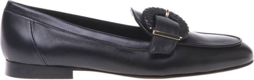 Baldinini Black nappa leather loafers