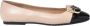 Baldinini Black patent leather and nude leather ballerina flats - Thumbnail 1