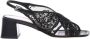 Baldinini Black petal mesh sandal - Thumbnail 1