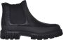 Baldinini Black tumbled leather ankle boots - Thumbnail 1
