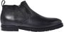 Baldinini Black tumbled leather ankle boots - Thumbnail 1