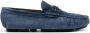 Baldinini Blauwe Leren Loafers Elegant Gesloten Platte Blue Heren - Thumbnail 5