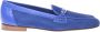 Baldinini Blue perforated nubuck loafer - Thumbnail 1