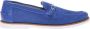 Baldinini Blue perforated nubuck loafer - Thumbnail 1