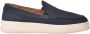 Baldinini Blue perforated nubuck slipper - Thumbnail 1