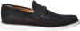Baldinini Blue perforated suede loafer - Thumbnail 1