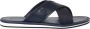 Baldinini Blue tumbled and leather sandal - Thumbnail 1