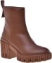 Baldinini Brown calfLeather ankle boots Brown Dames - Thumbnail 1