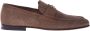 Baldinini Brown printed suede loafer - Thumbnail 1
