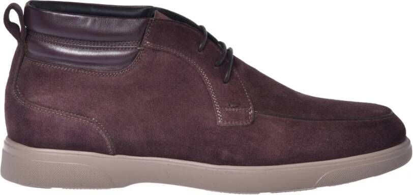 Baldinini Burgundy suede leather ankle boots