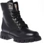Baldinini Combat boots in black leather Black Dames - Thumbnail 1