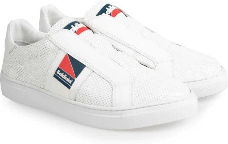 Baldinini Comfortabele Slide Sneakers White Heren