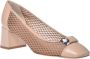 Baldinini Court shoe in nude mesh Beige Dames - Thumbnail 1
