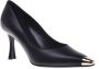 Baldinini Court shoes in black leather Black Dames - Thumbnail 1