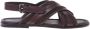 Baldinini Dark brown leather and suede sandal - Thumbnail 1