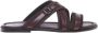 Baldinini Dark brown leather and suede sandal - Thumbnail 1