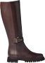 Baldinini Dark brown leather and tumbled leather boots - Thumbnail 1