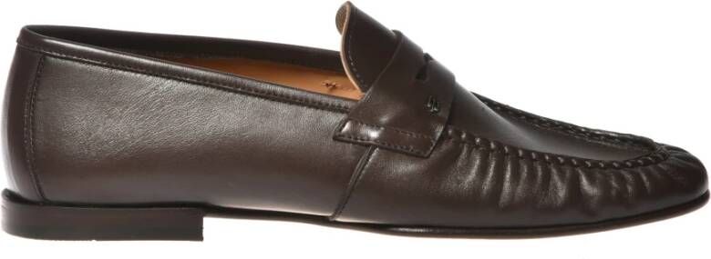 Baldinini Dark brown nappa loafer
