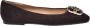 Baldinini Dark brown suede ballerina flats - Thumbnail 1