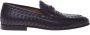 Baldinini Dark brown woven leather loafer - Thumbnail 1