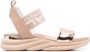 Baldinini Nude patent leather and calfskin sandals Beige Dames - Thumbnail 1
