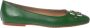 Baldinini Green nappa ballerina - Thumbnail 1