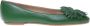 Baldinini Green nappa leather ballerina - Thumbnail 1