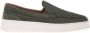 Baldinini Green perforated nubuck slipper - Thumbnail 1